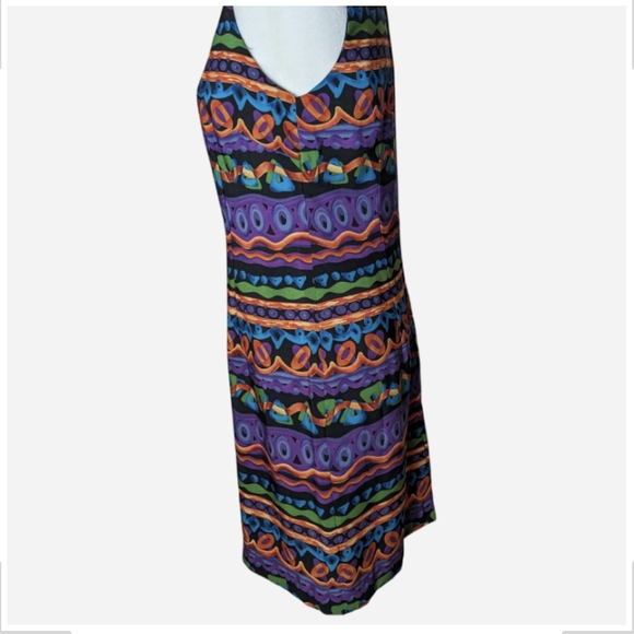 Pre-odned Jessica Howard Multicolor Striped Midi Dress - Picture 4 of 9